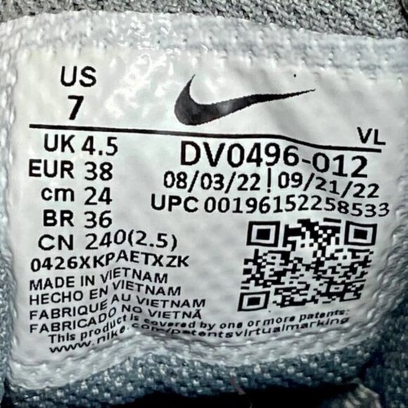 Nike Alpha Huarache Elite 4 Softball Turf Shoes Women's Size 7 Gray White EUC - Picture 12 of 15